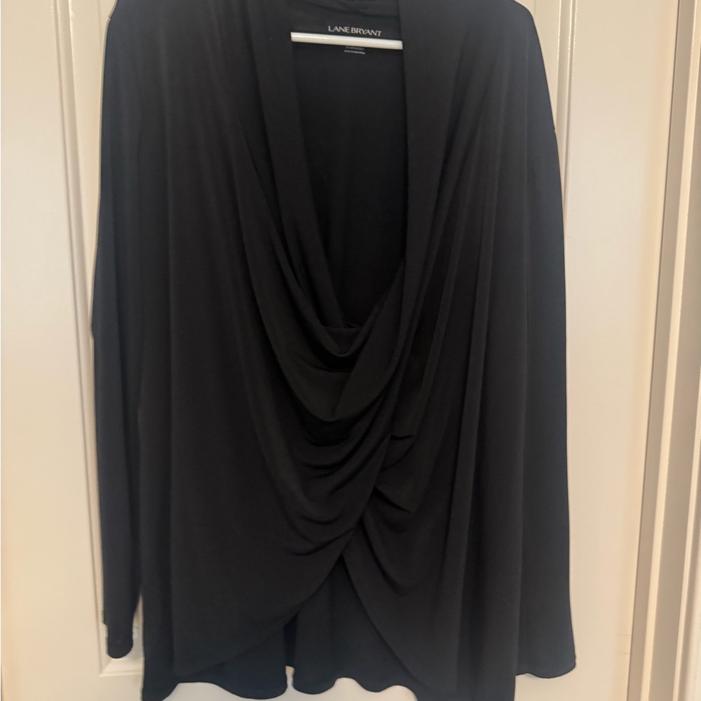 Women's Long Sleeve Lane Bryant Pullover Twist Front Top  Size 18-20